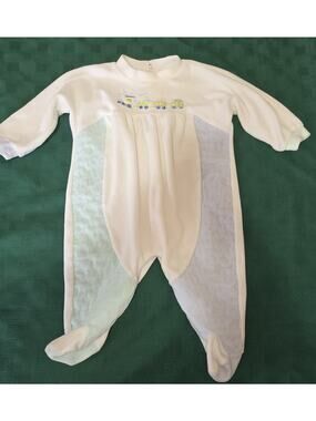 Threads Clothing For Kids Velour Sleeper Baby Sz 6/9 Months Footed Pj's Outfit